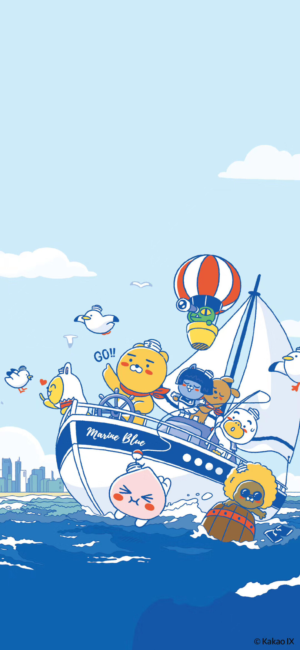 iphone11壁纸卡通海洋风