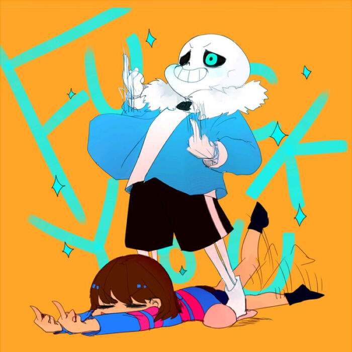 ［传说之下undertale］来自sans和frisk的国际友好手势(ಡωಡ)