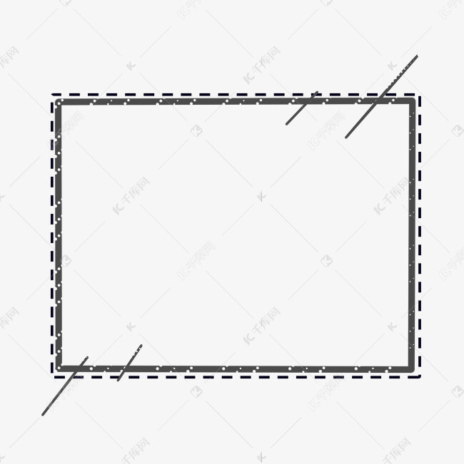 名字框。虚线框。