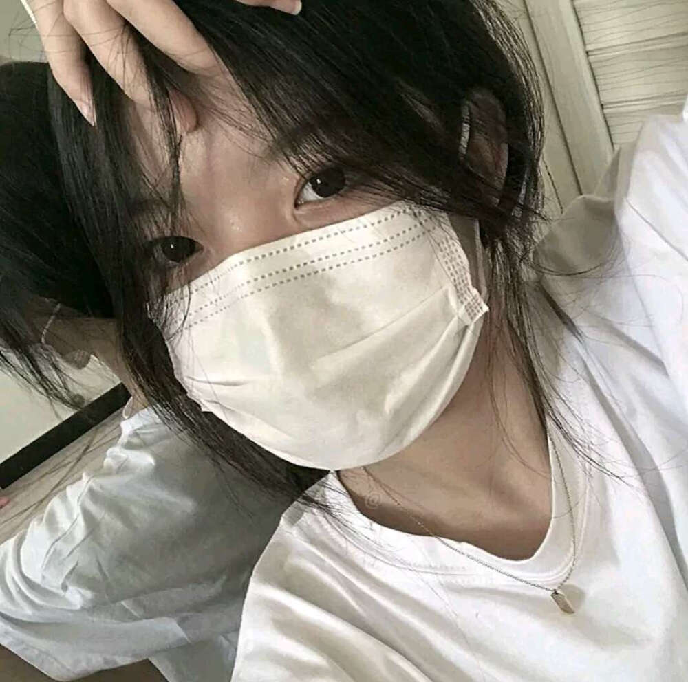 口罩女头像