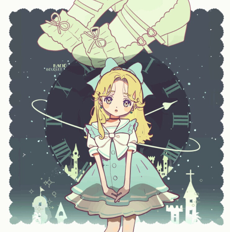 复古 少女心 头像 女孩