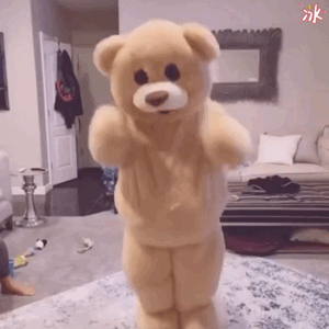 跳舞的小熊表情包图片