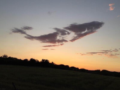 夏日限定 天空 晚霞 夕阳 无滤镜