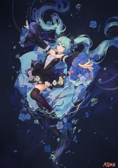 初音未来
p站画师：ATDAN
weibo：小原原原子Dan