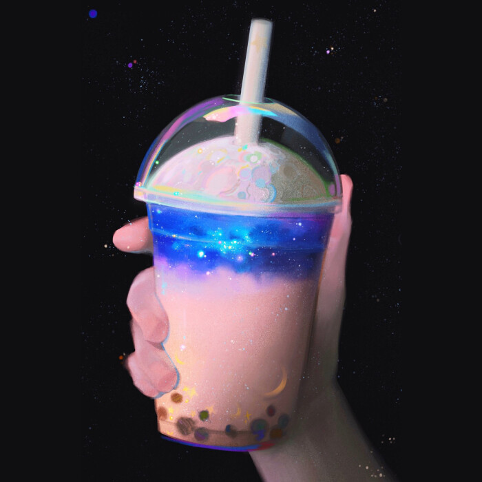 背景图 星空 绘画 