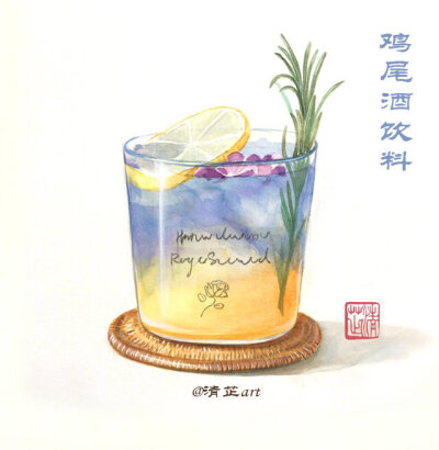 夏日小清新美食甜品饮料
画师：清芷art
#水彩##手绘插画##美食手绘#