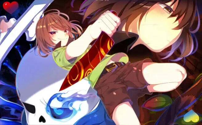 ［传说之下］sans和chara