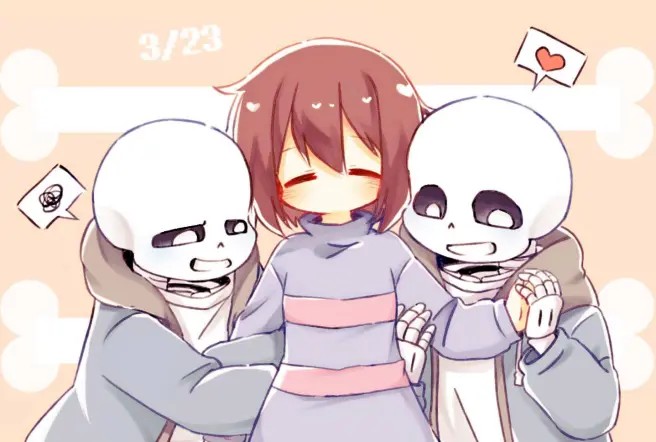 ［传说之下］sans和frisk