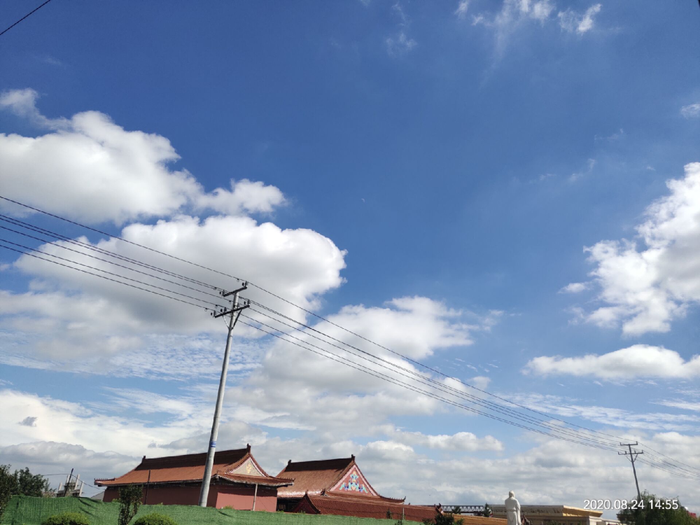 雨过天晴，白云☁蓝天