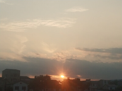 夏日限定 天空 晚霞 夕阳 无滤镜