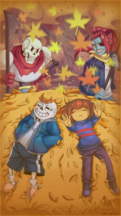 ［传说之下］和sans一起偷懒的frisk