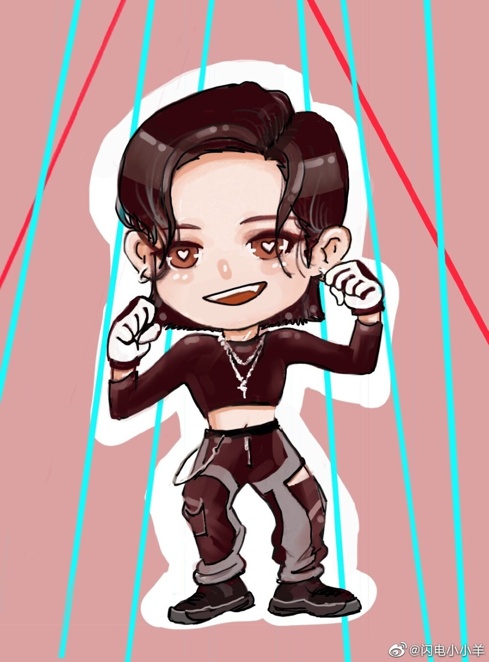 李斯丹妮手绘闪电小小羊