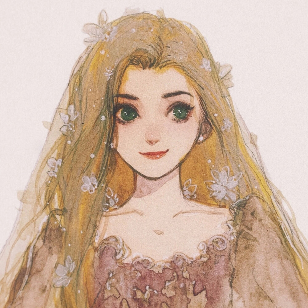 迪士尼公主头像婚纱图片