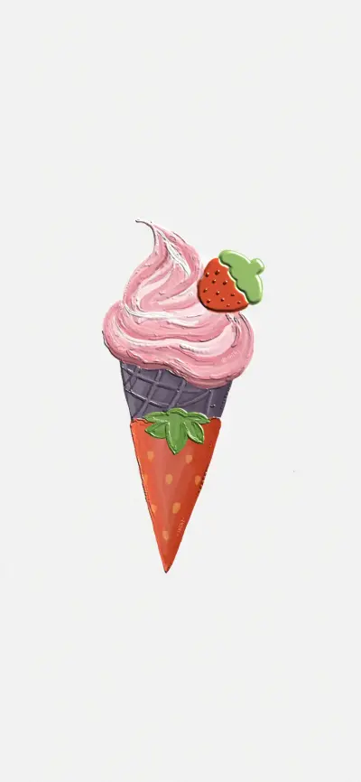 【冰激凌壁纸】不是吧，真的有人夏天不吃冰激凌