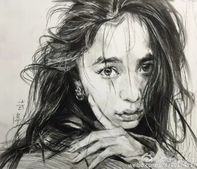 精美素描人像