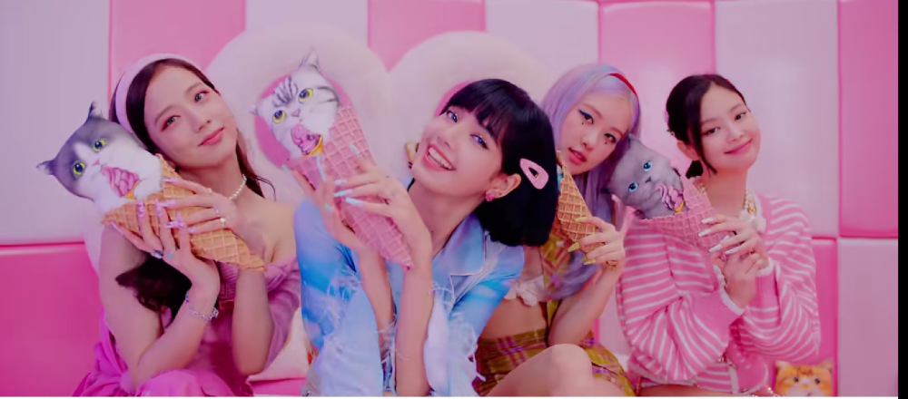 blackpink《ice cream》图片自截，保存好啦~