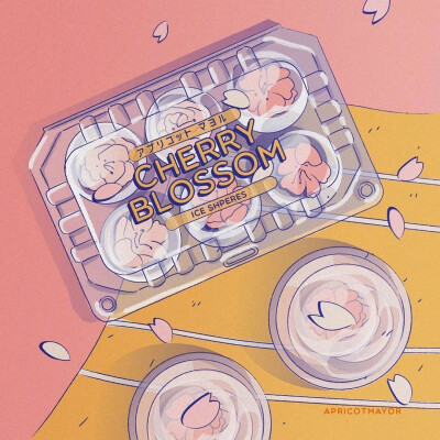 背景图 温柔与可爱 cr. ins插画师 apricotmayor