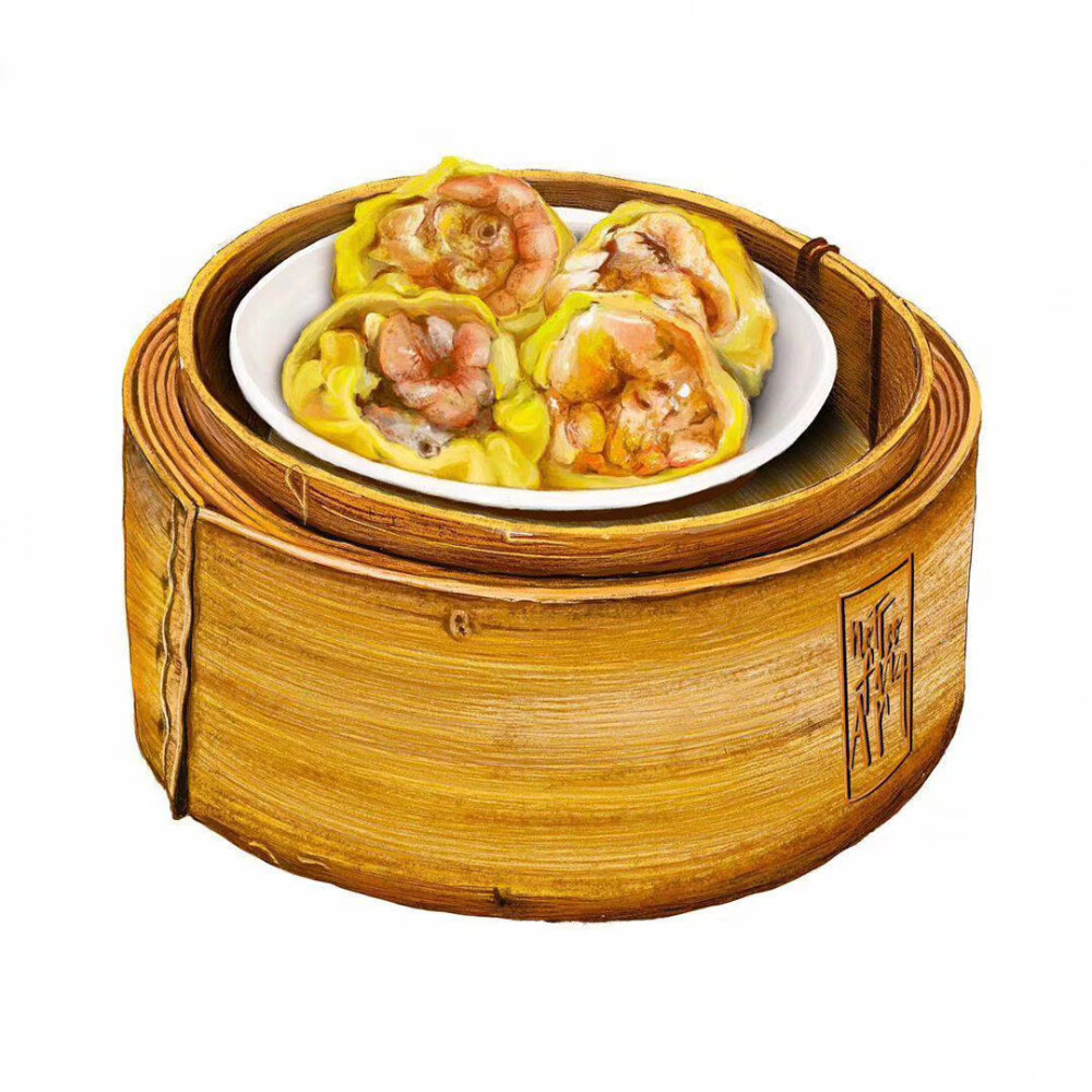 一组看起来超级有食欲的美食插画