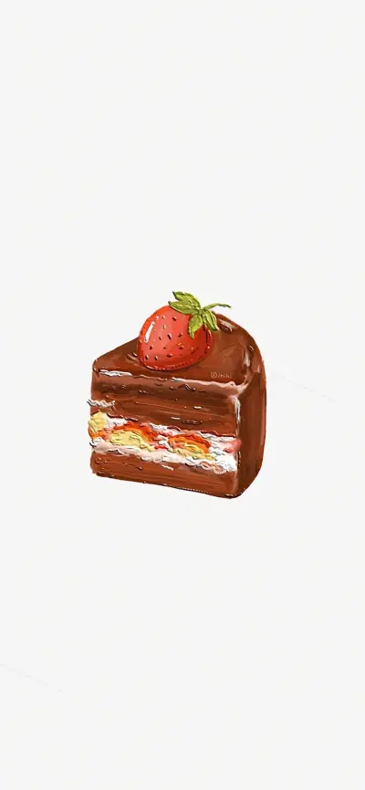 【蛋糕壁纸】要少吃奶油！