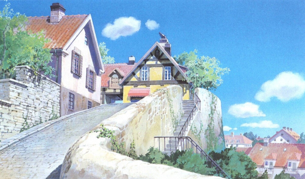 动漫风景 插画壁纸 治愈清新#自然的气息 图源网络,侵删