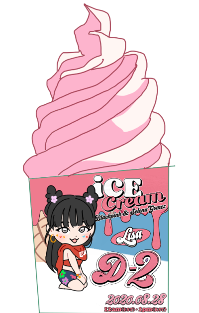 BLACKPINK新歌《Ice Cream》动漫手绘头像壁纸图集
