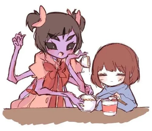 ［传说之下］frisk和muffet