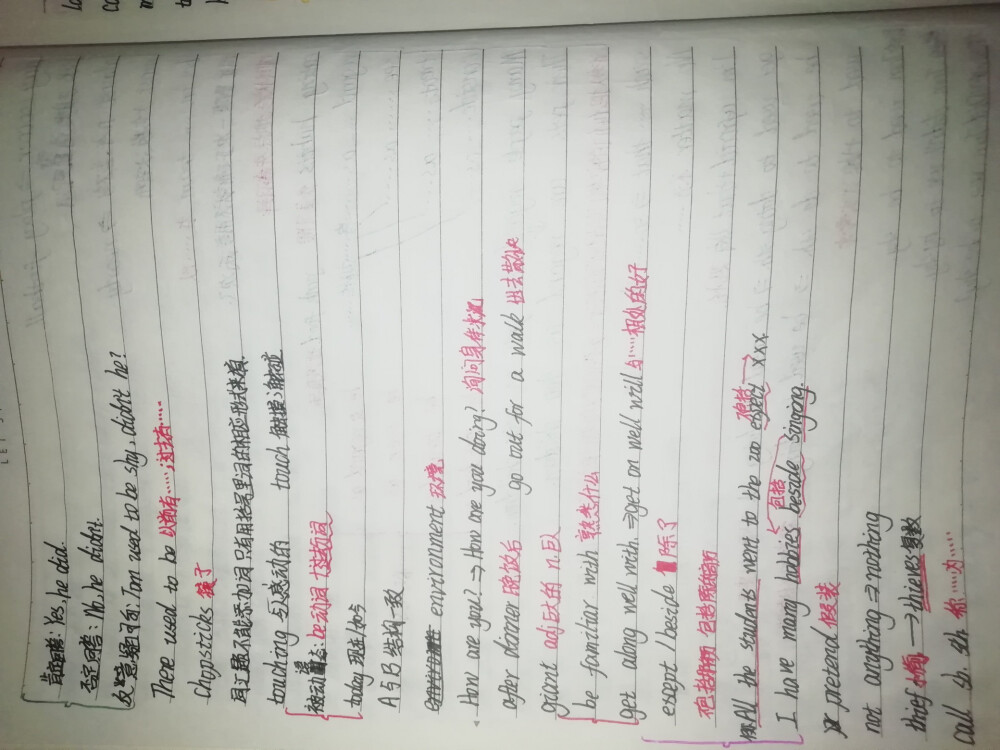 九年级英语人教版知识点手写4