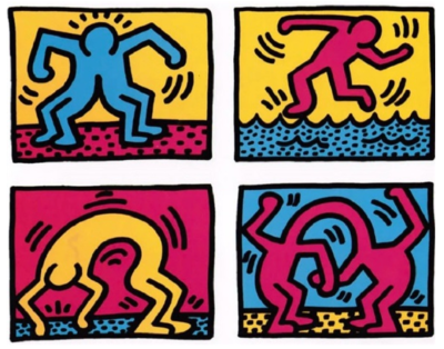 基思·哈林
Keith Haring
《Pop Shop Quad II》 (1988)
