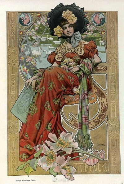 Eugene grasset 绘画 月历 ???