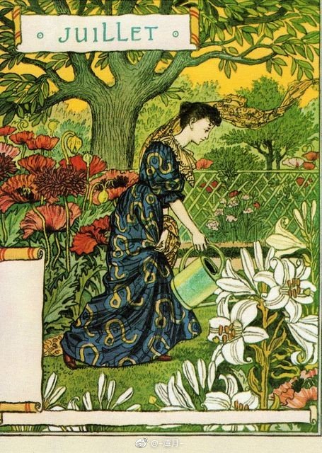 Eugene grasset 绘画 月历 ​​​