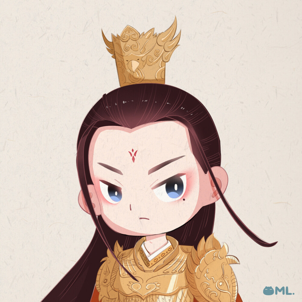 古风琉璃人物头像作者徐朦胧ml