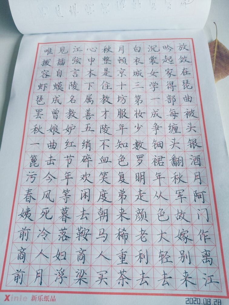 小陈的练字打卡