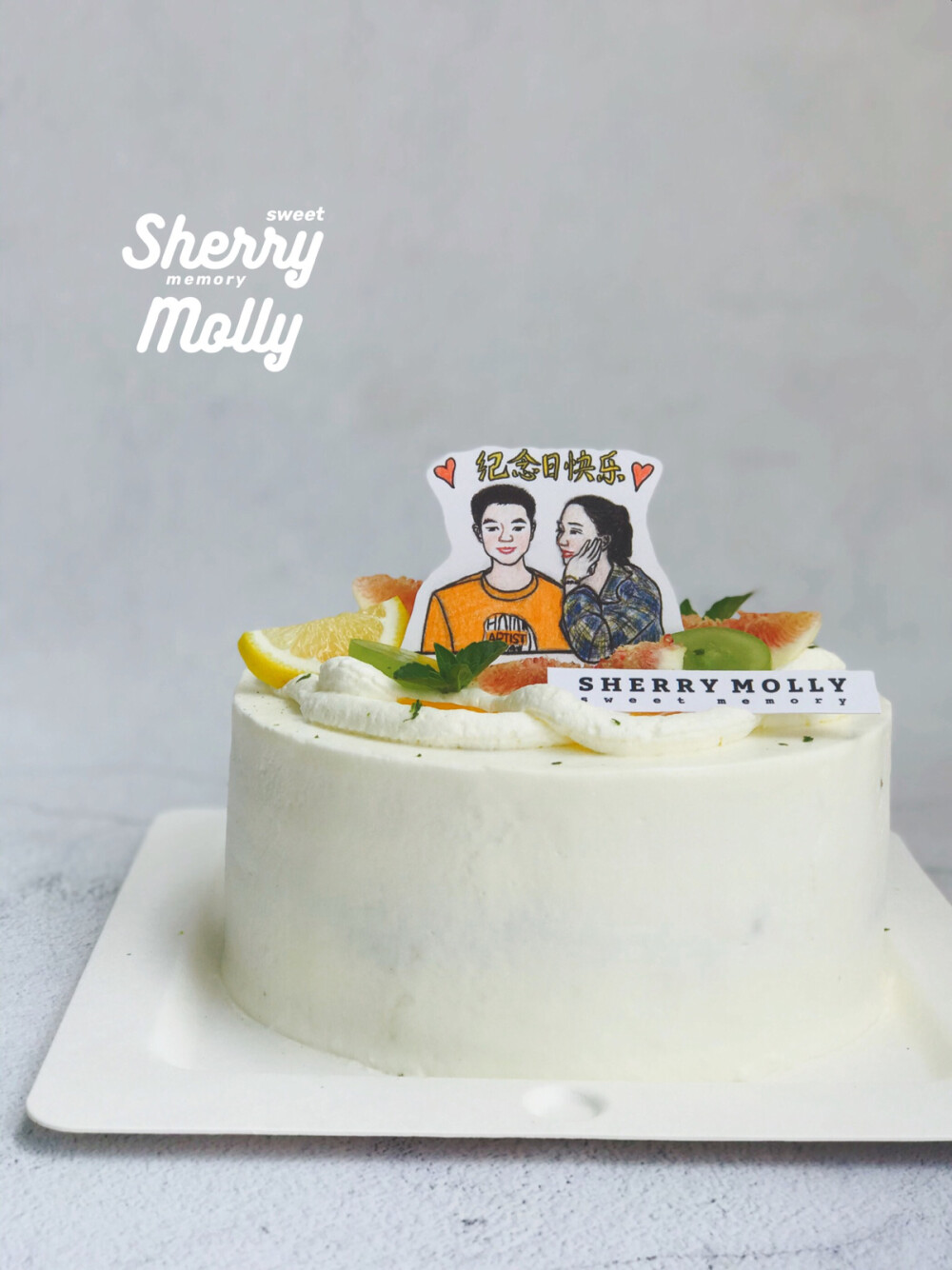 #SHERRY Molly家の下午茶#—『巧克力cake』纪念日庆祝cake～巧克力胚+抹茶奶油+百香果jelly～ 清爽不腻 酸甜可口