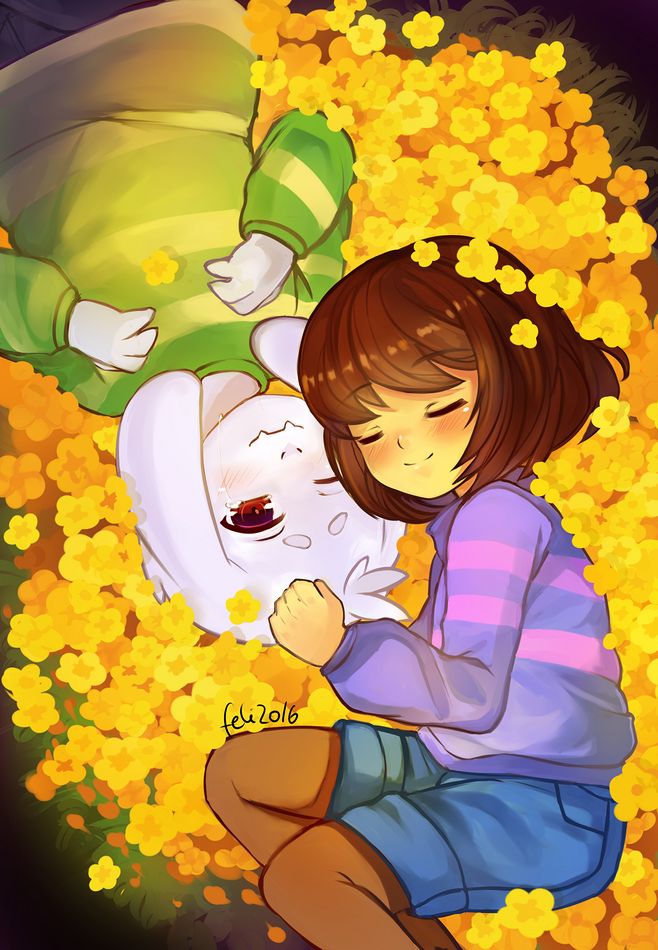 传说之下undertalefrisk和asriel