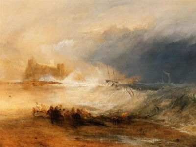 Wreckers Coast of Northumberland，J.M.W. Turner，1834
Yale University Art Gallery (Yale University), New Haven, CT, US
