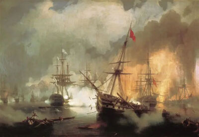 The Battle of Navarino，1846