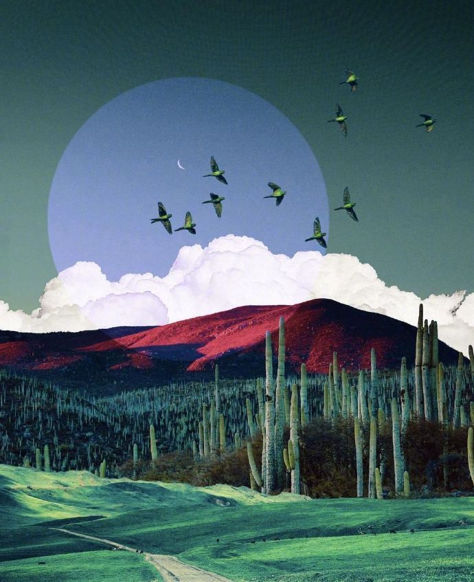 壁纸素材贴纸现代风景可爱摄影