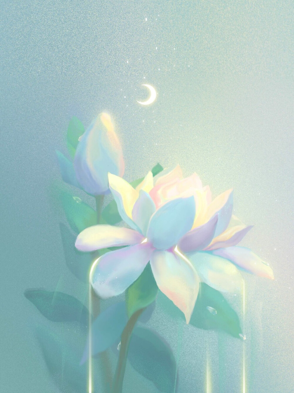 绝美神仙配色 | 静谧时光
画师：Mochy爱夏天