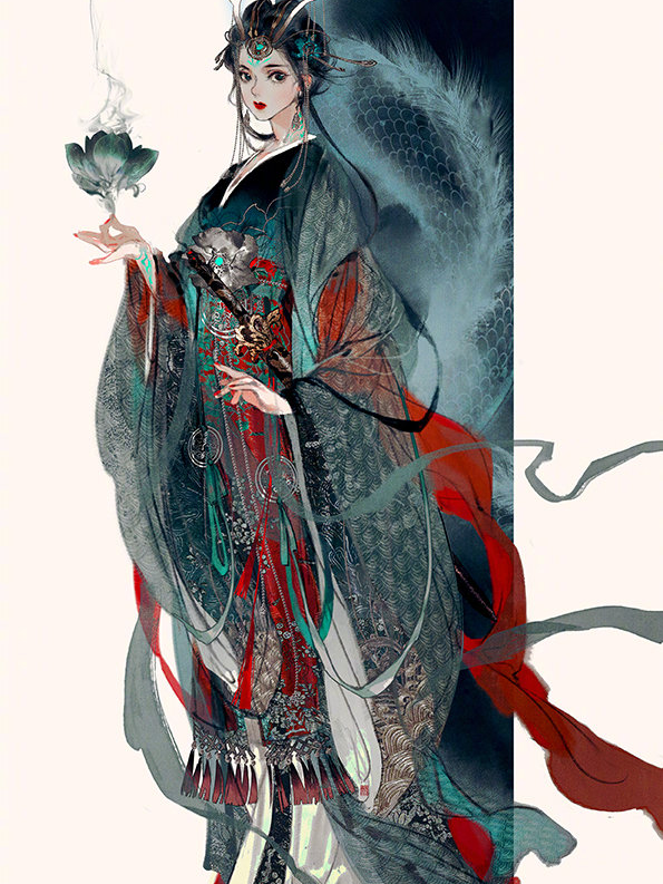 画师：伊吹鸡腿子 画风是真的美啊