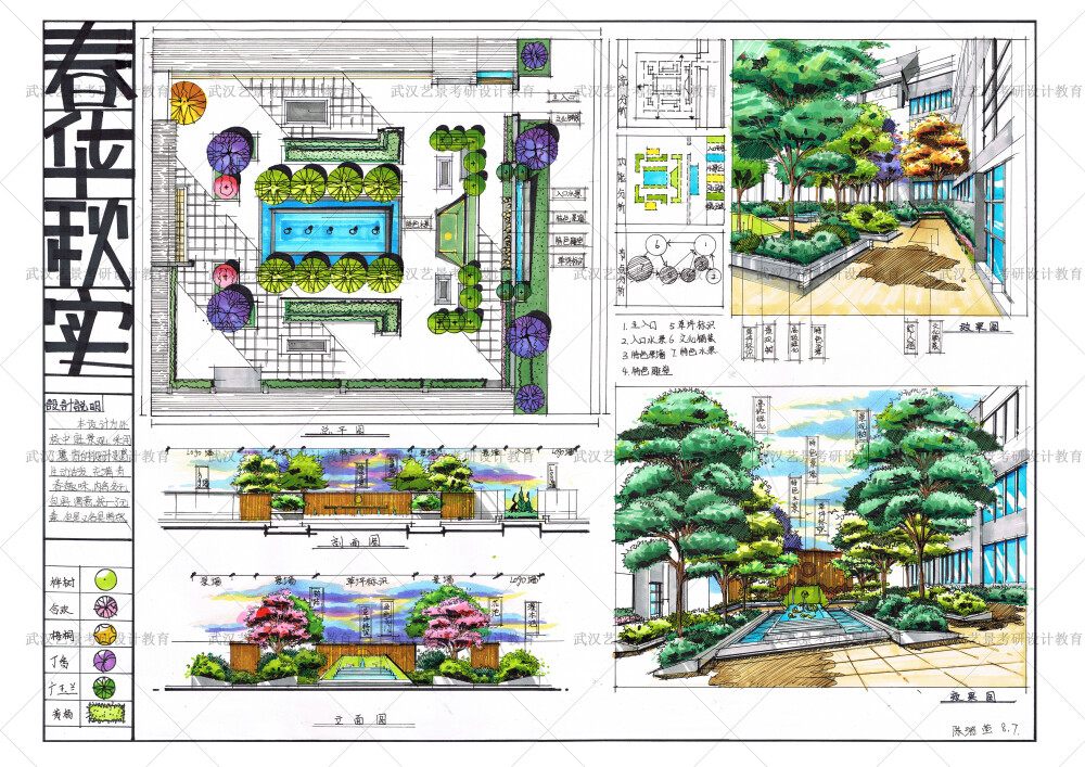 景观快题学生作品