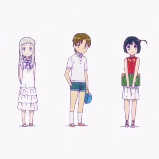 《未闻花名 》原创WeChat头像背景套图
|头像背景设计：@明天捡只猫 |
|图片顺序：头像通用/ios背景/安卓背景|
「无水印 二传注明出处 禁止商用二改」 ​​​