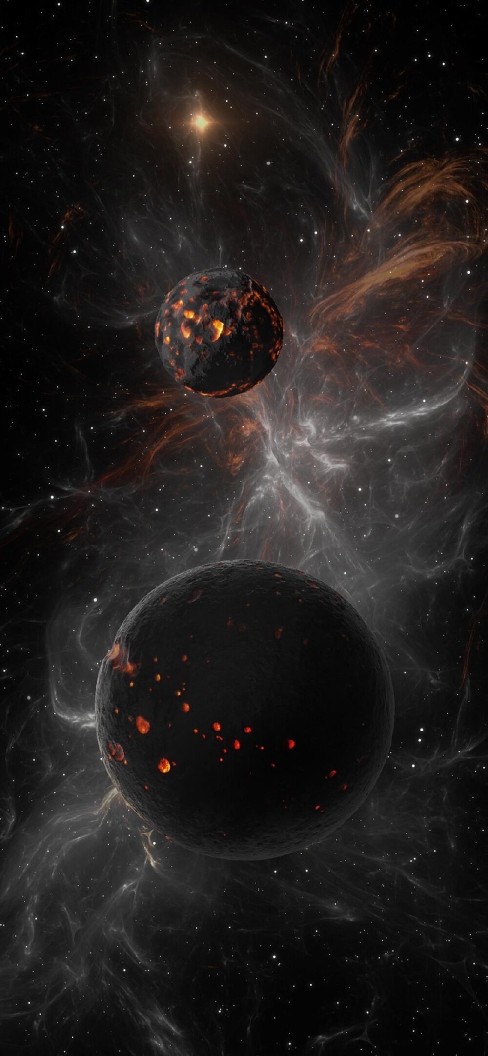 星空图壁纸与抽象风