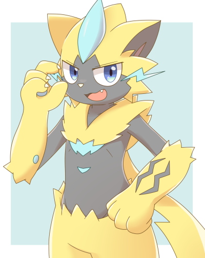 zeraora 捷拉奥拉 勿盗图～侵删哦 by 静坐城中等风来