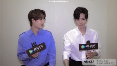 ⇨ 肖战 × 王一博 × 采访。
©® 95号小狮子