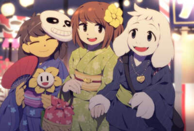 sans an frisk an chara