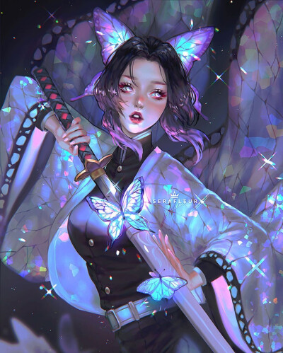 serafleur 手绘插画