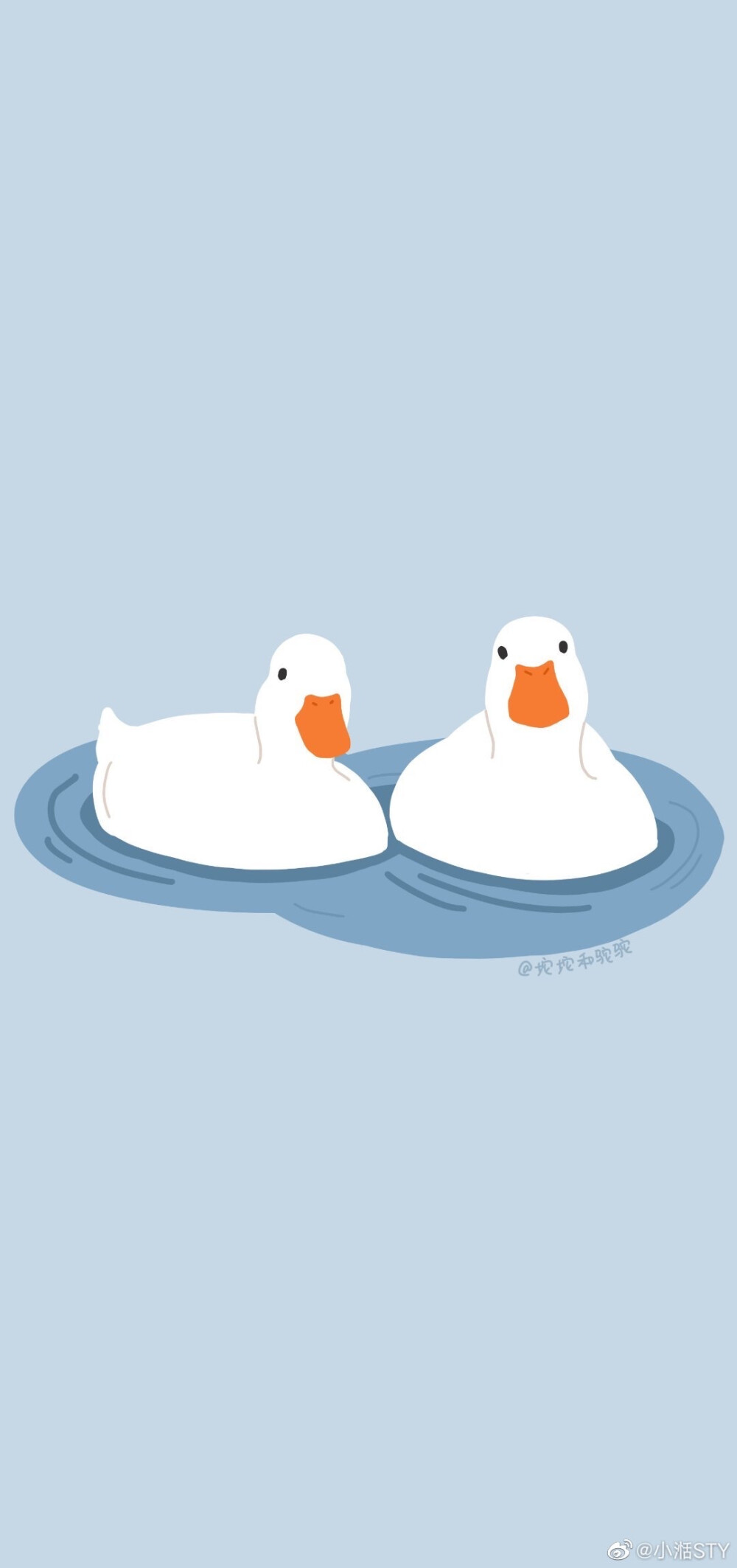 今天也要加油鸭 壁纸