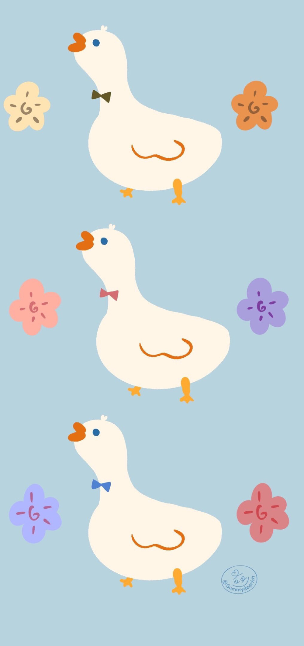 今天也要加油鸭 壁纸