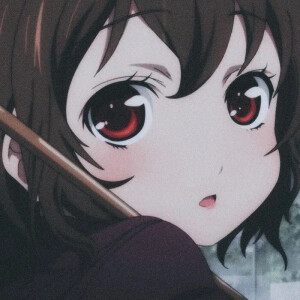 棕发动漫女生头像