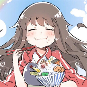 棕发动漫女生头像